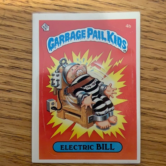 Topps Other - Electric Bill Garbage Pail Kid Card/Sticker